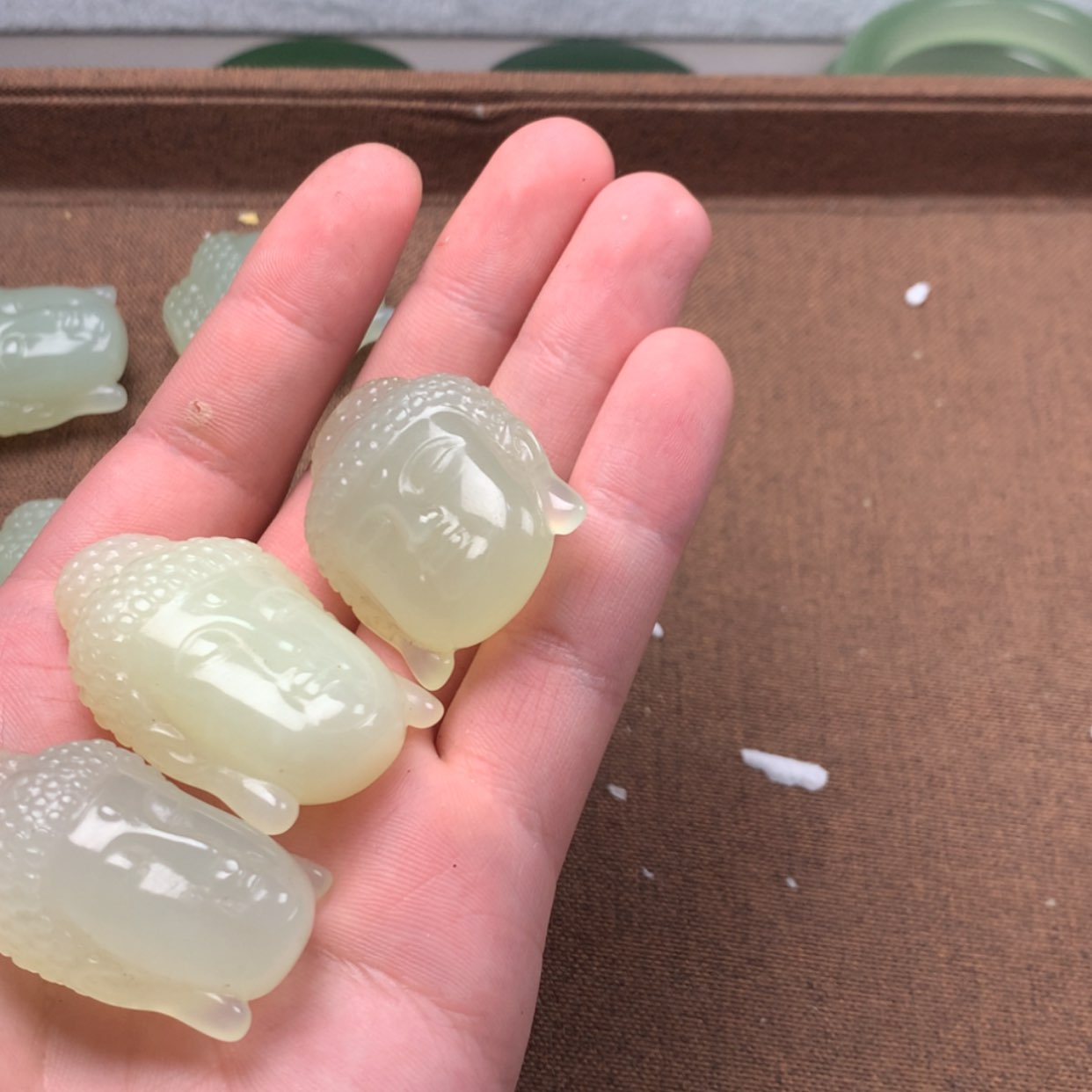 【闪购商品】蛇纹石玉未镶嵌岫玉瑕静****！