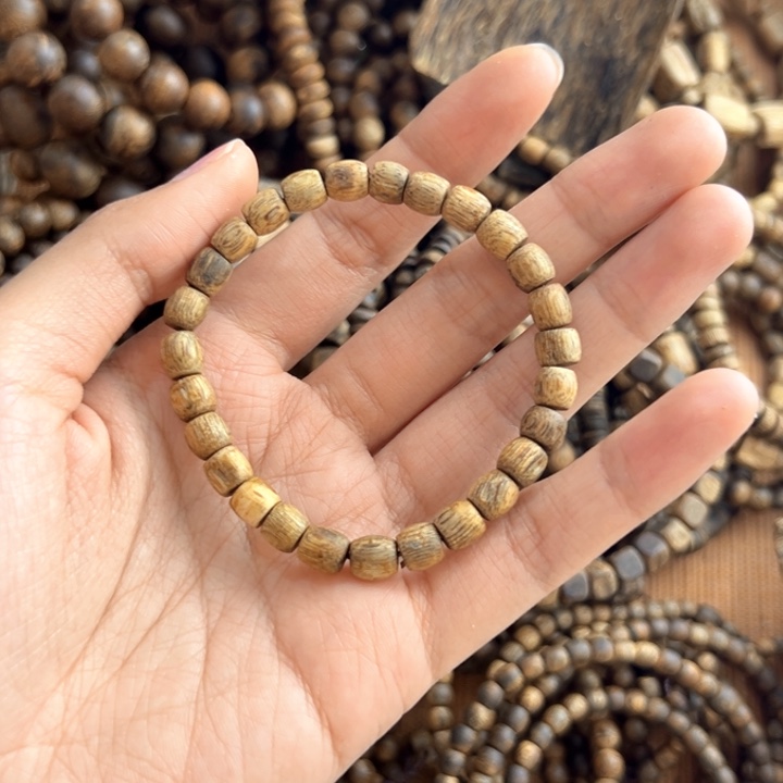 木奇楠卡6鼓珠乌身单圈