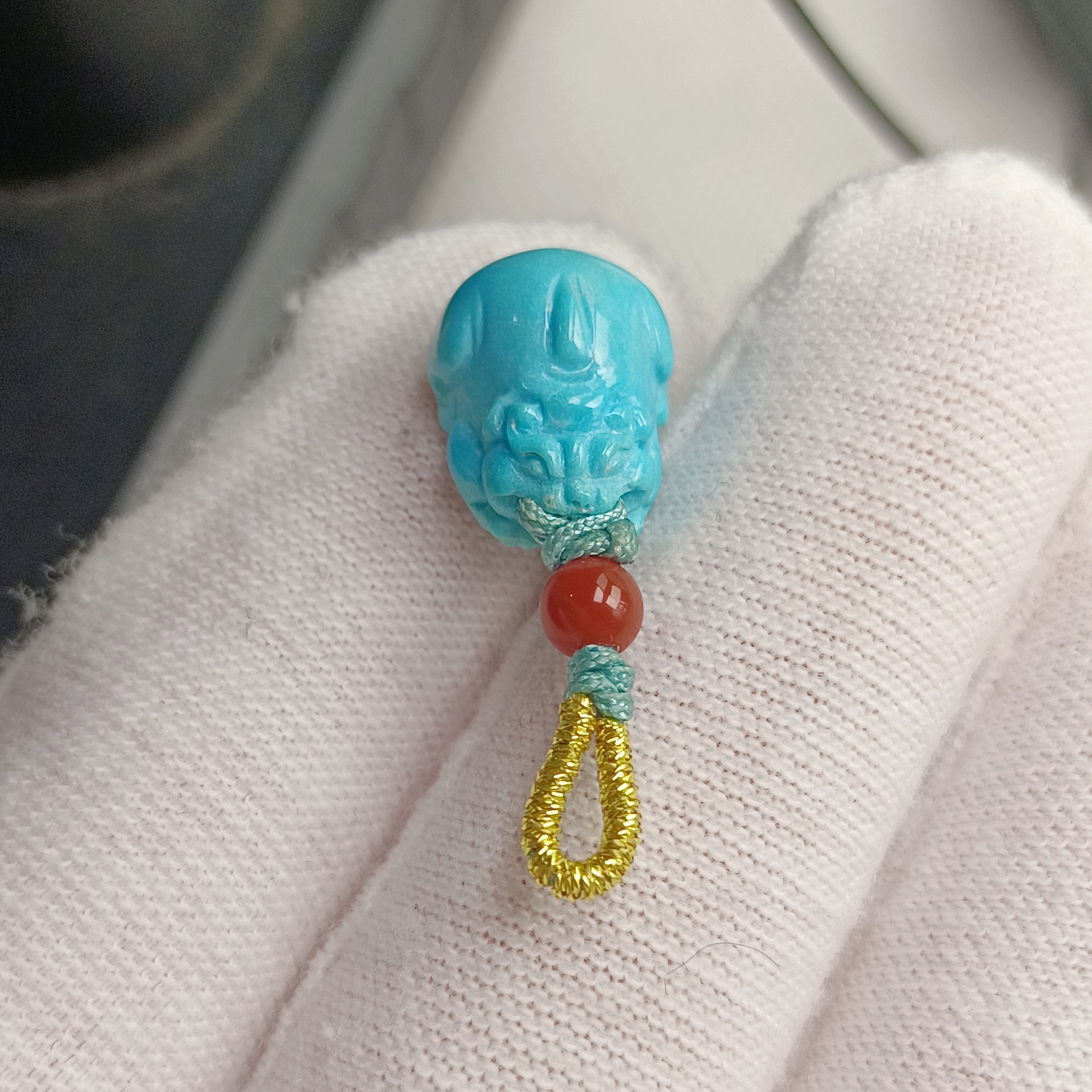 天然原矿绿松石配饰