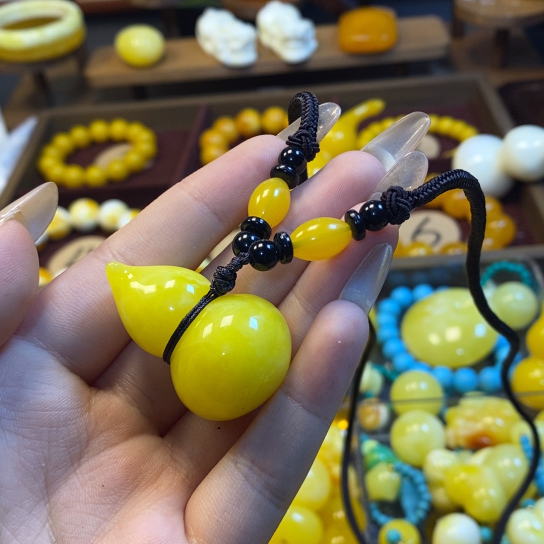 顺***料百花蜜葫芦吊坠小号一个