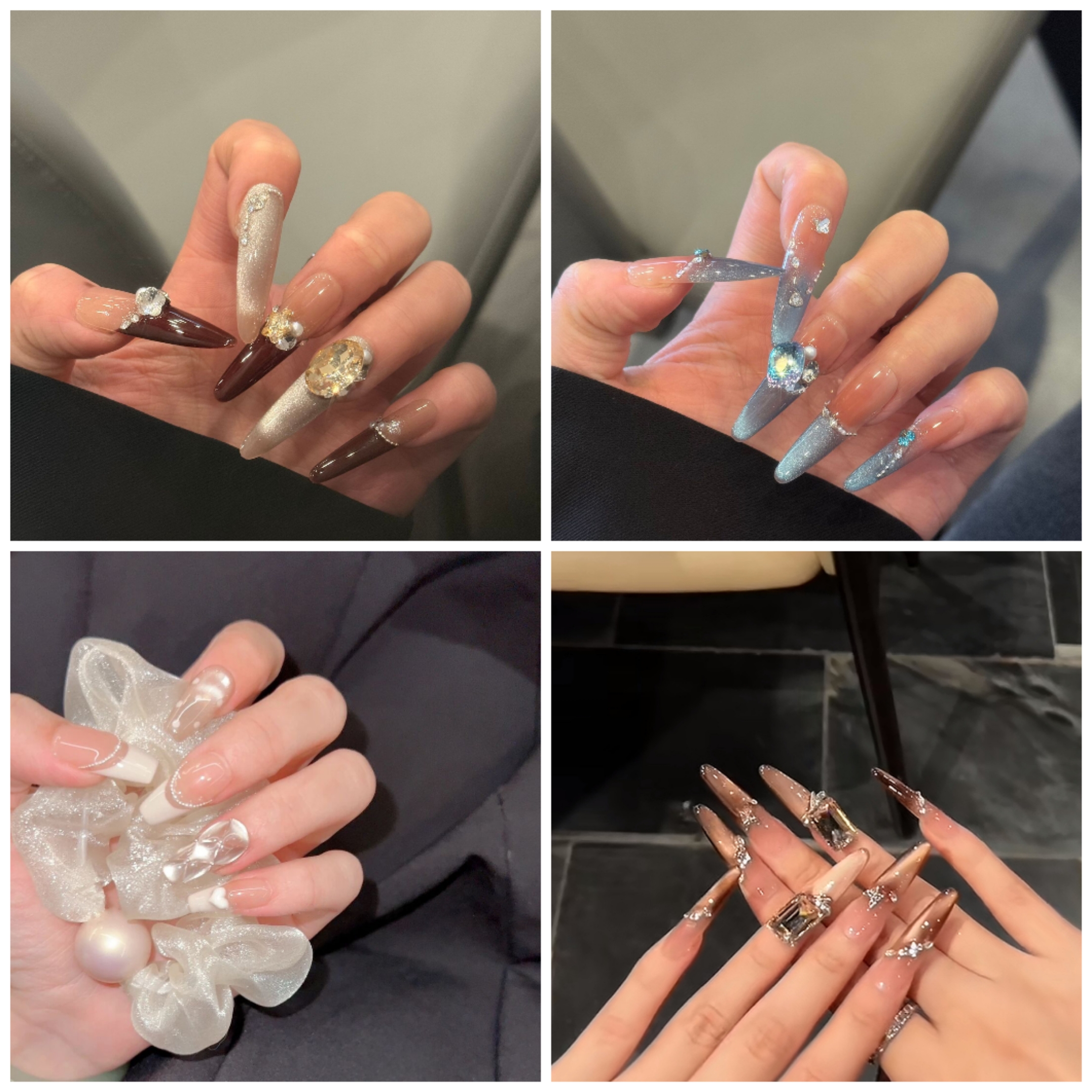 (俩单包邮)孤品微瑕ins风手工穿戴甲【下单备注编码】