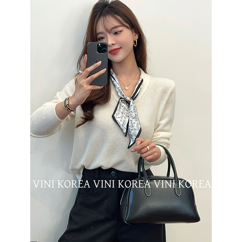 【黑色】3863超柔软星空高品质V领上衣