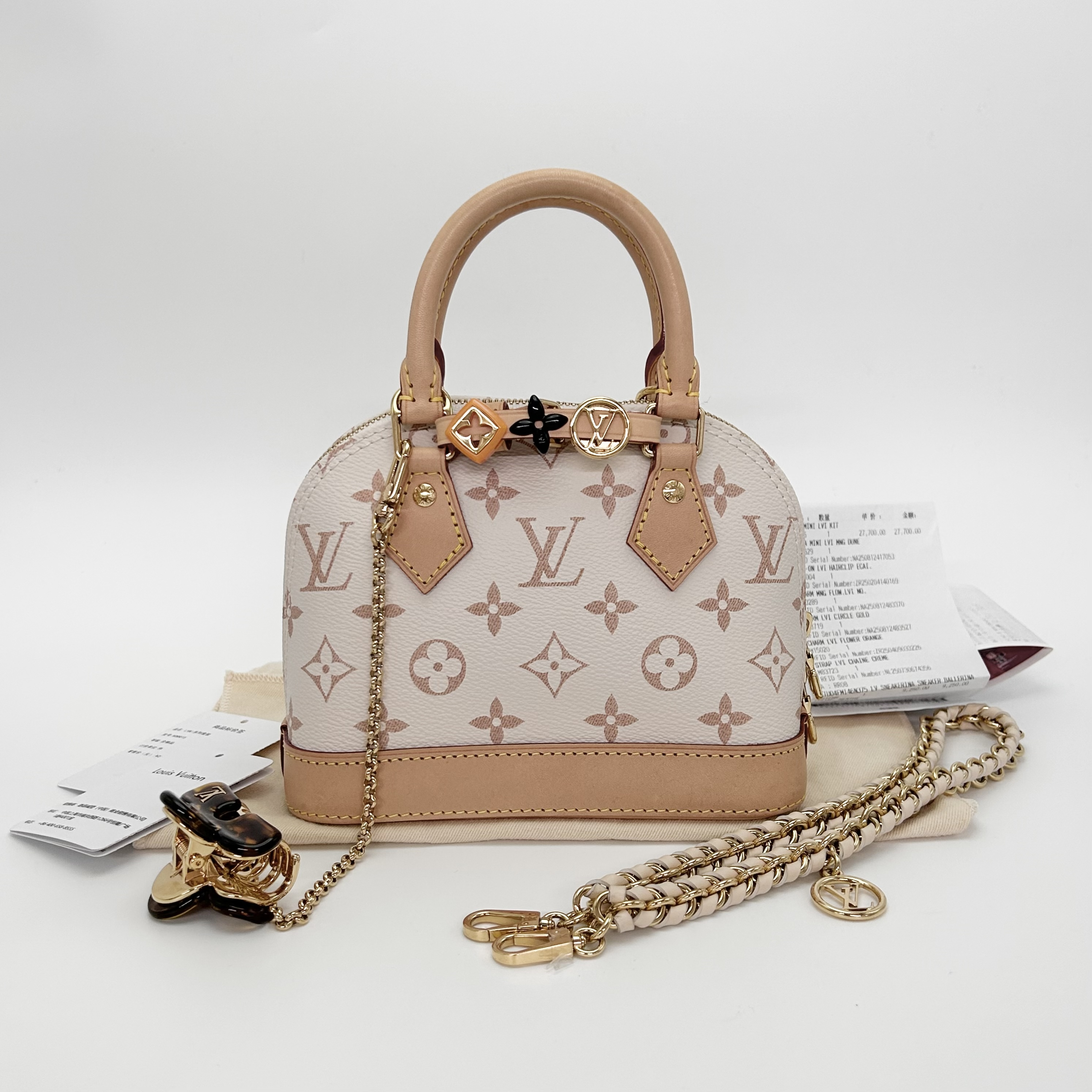 99新 LouisVuitton/路易威登 Almanano沙丘贝壳手提单肩包 10120