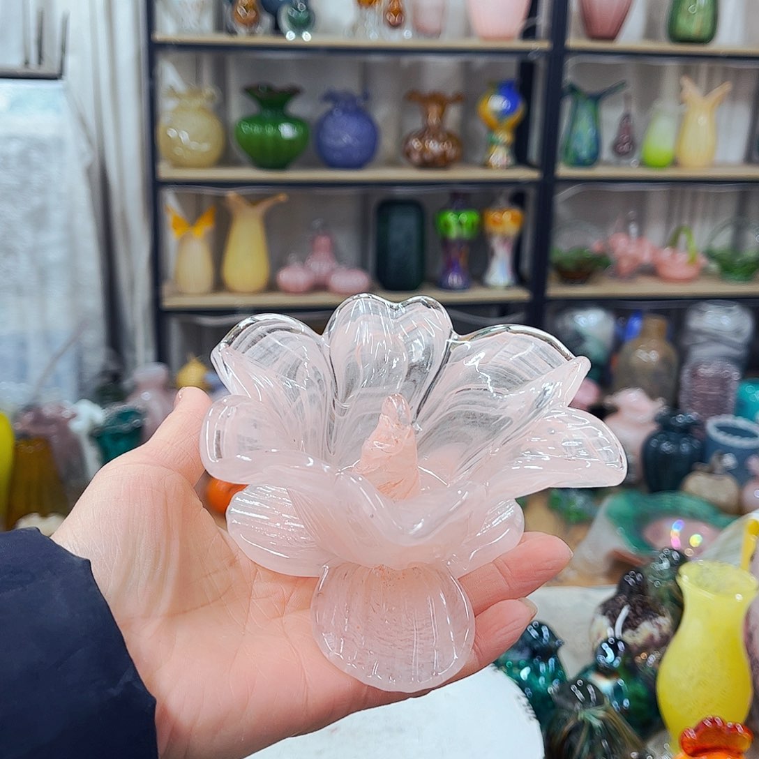 花摆件心不完美家悦琉璃工艺品