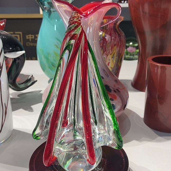 彩***南琉璃纯手工琉璃圣诞树默认微瑕