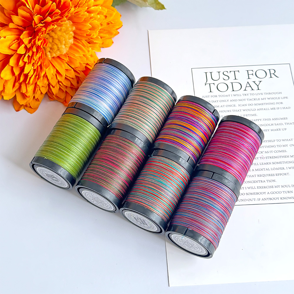 0.1mm段染圆蜡线450米圆蜡线编绳戒指手链编织线材