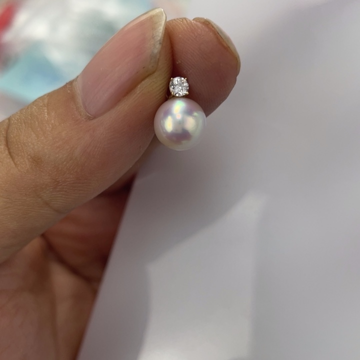 海水珍珠18K金镶嵌颈饰