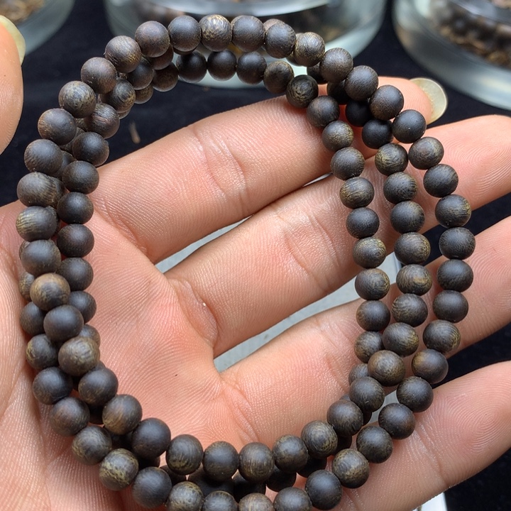 手串沉香绿奇楠沉香手串0.6多圈