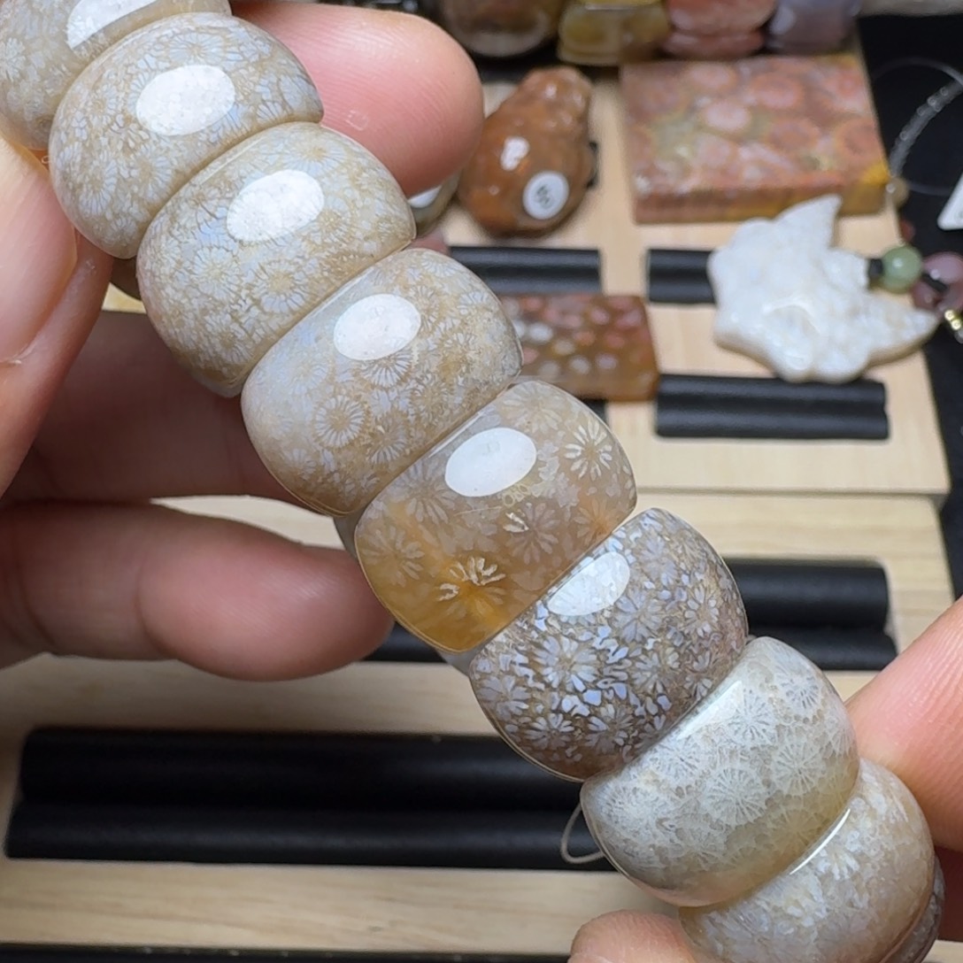 未镶嵌纯天然色有机玉石保真色硅化玉