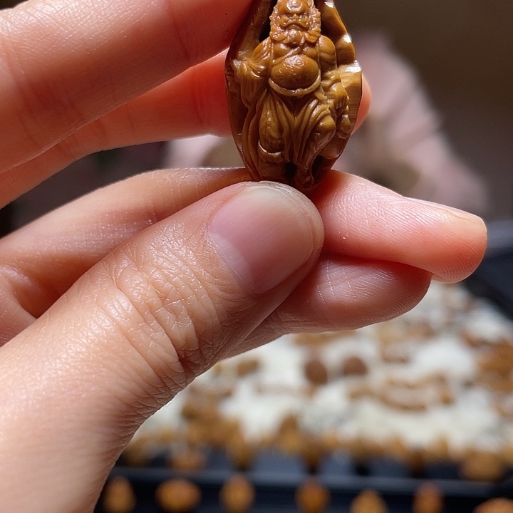 吊坠橄榄核橄榄 钟馗