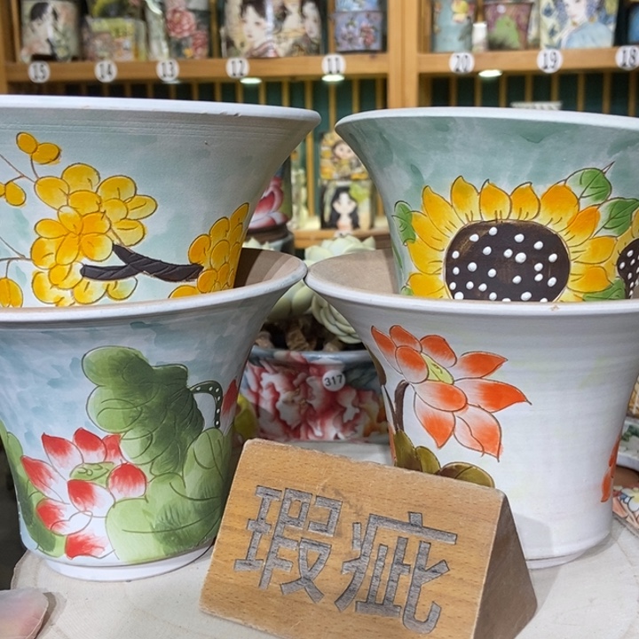 红陶景德镇艺术手绘作品