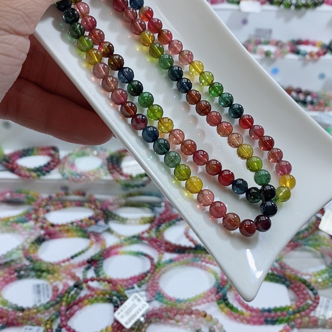 碧玺碧玺未镶嵌手链