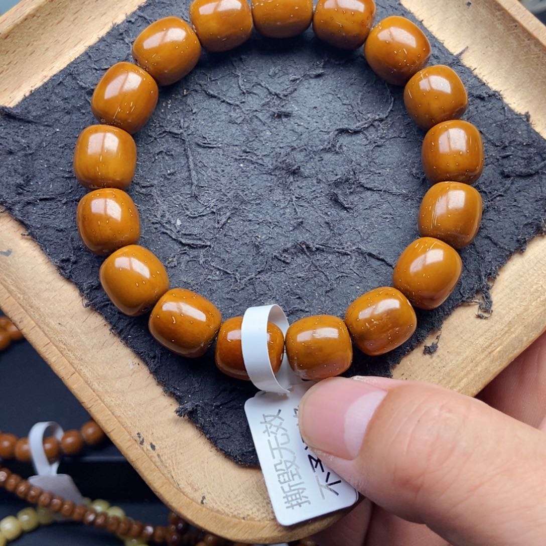 紫金鼠手串12.8mm精品黄金甲
