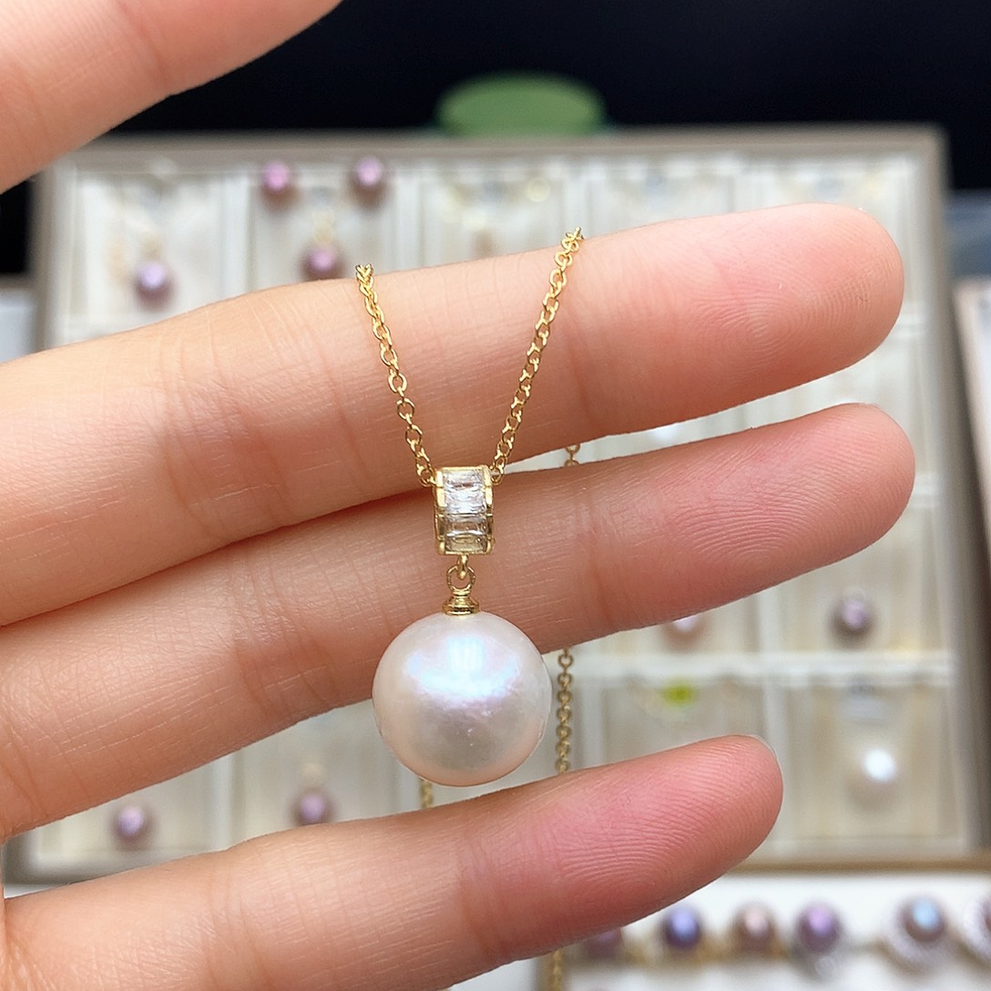 淡水珍珠颈饰合金