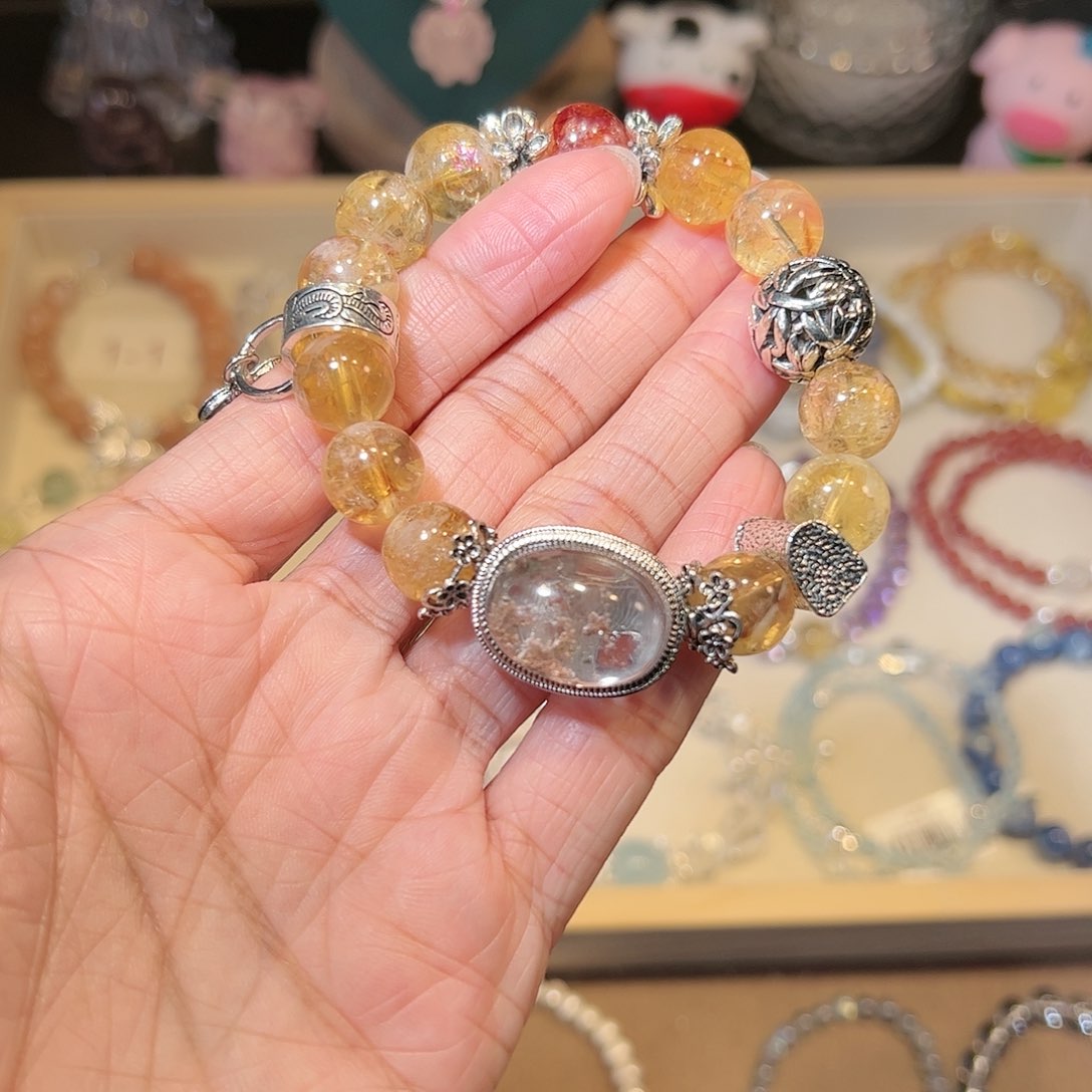 水晶手链未镶嵌黄