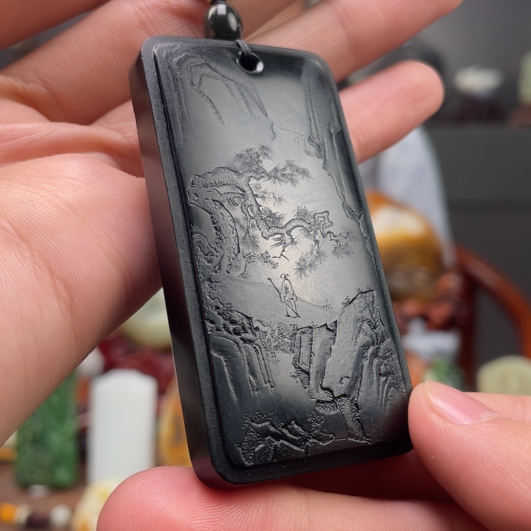 和田玉未镶嵌挂件