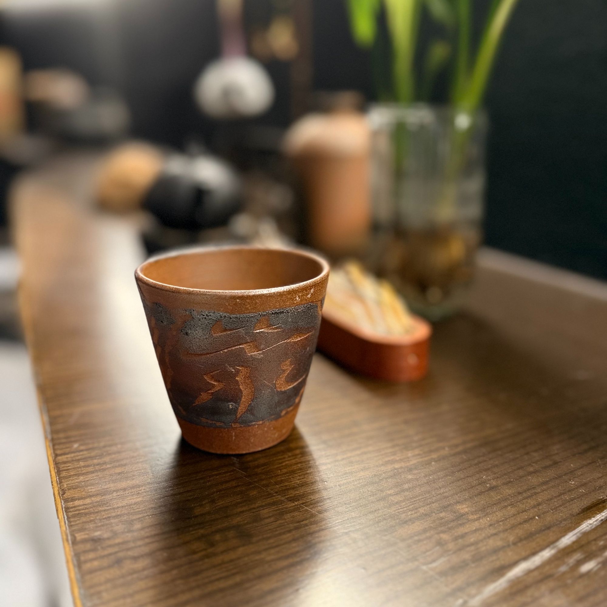 荥经黑砂博物馆暮墨陶杯