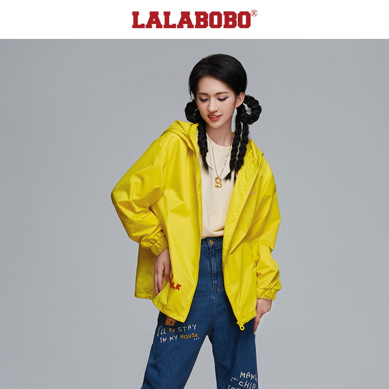 金源（微瑕不退）LALA可爱印花宽松显瘦风衣女|L21C-WSDW12
