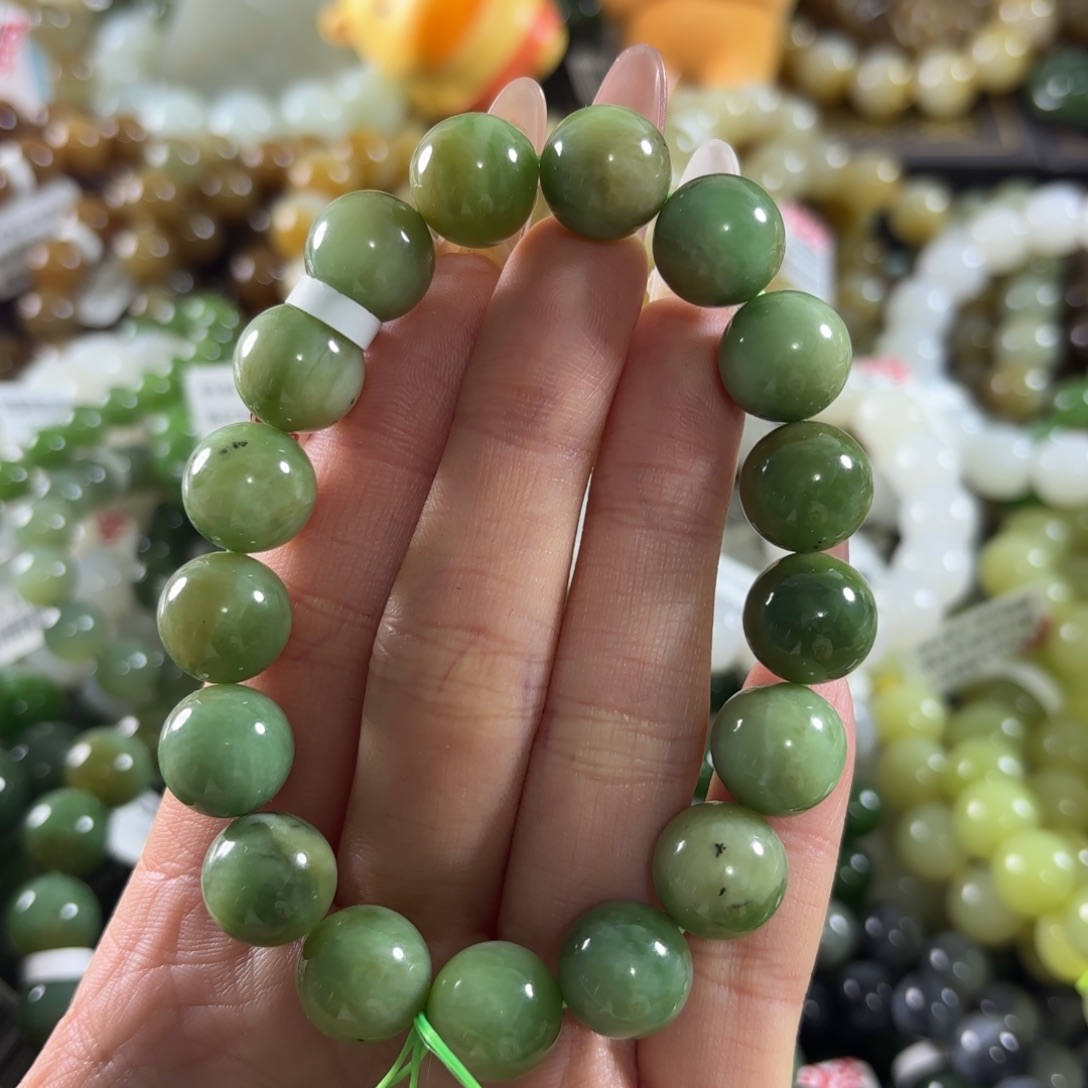 和田玉未镶嵌手链65