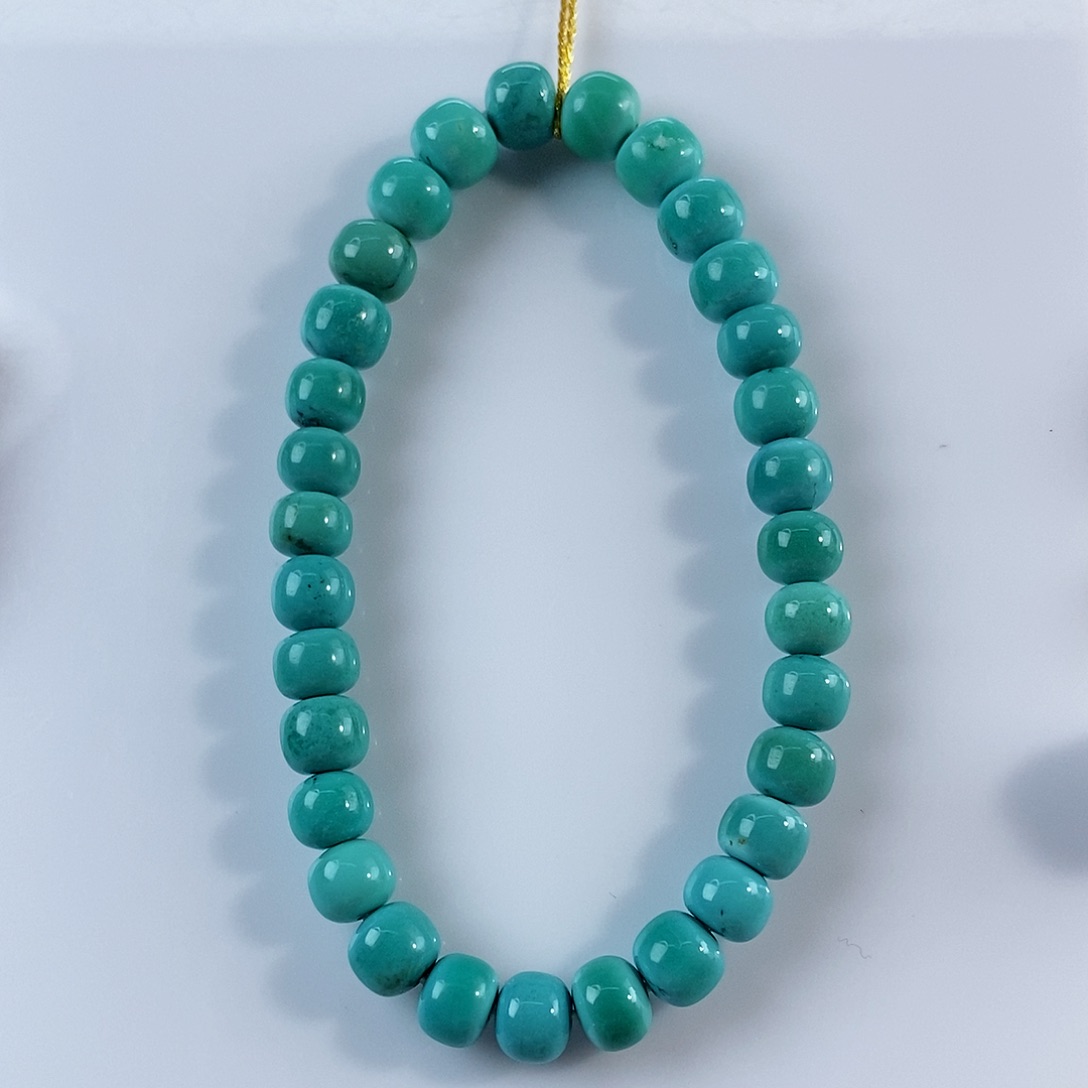 绿松石珠宝奇石未镶嵌6mm+