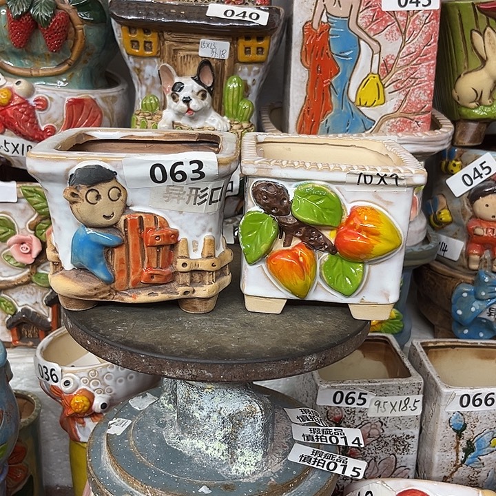 粗陶材质多肉花盆