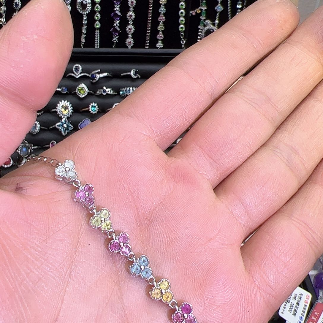 紫晶珠宝半成品银S925镶嵌