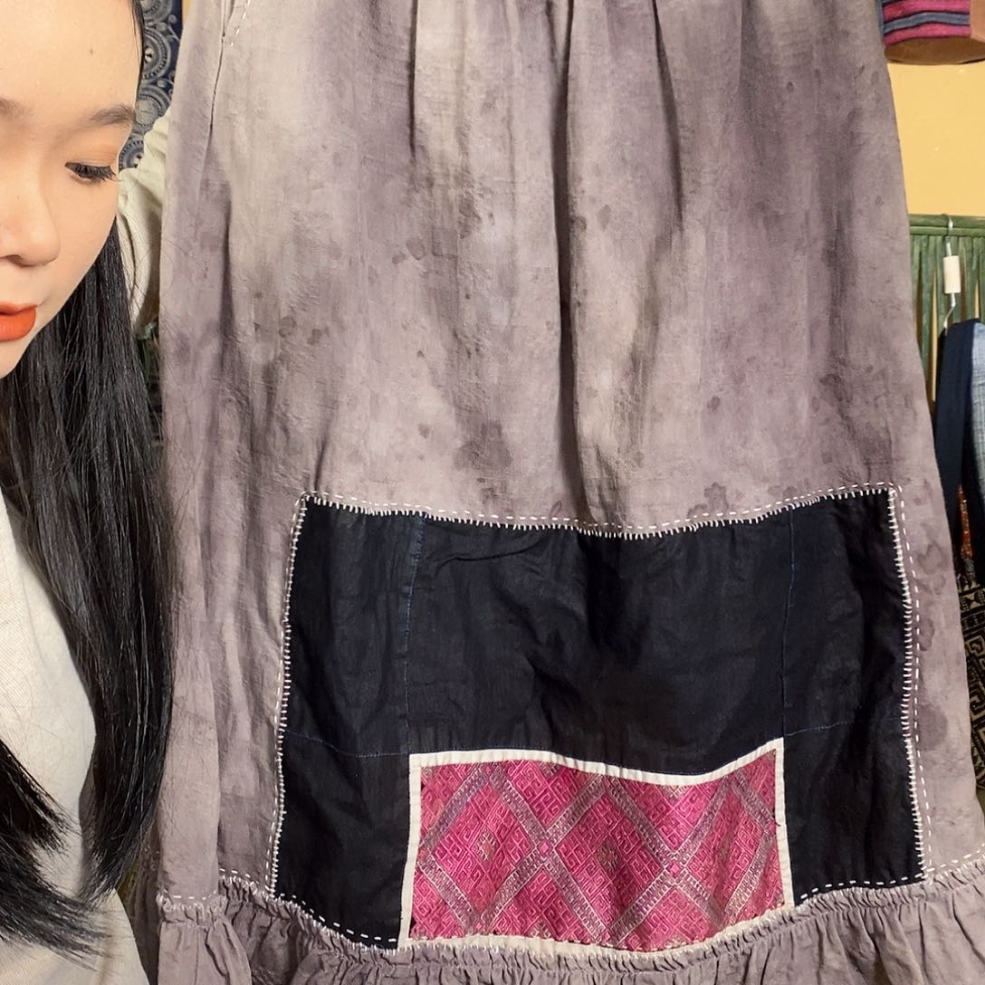 织绣小***n手工制作裙子上衣