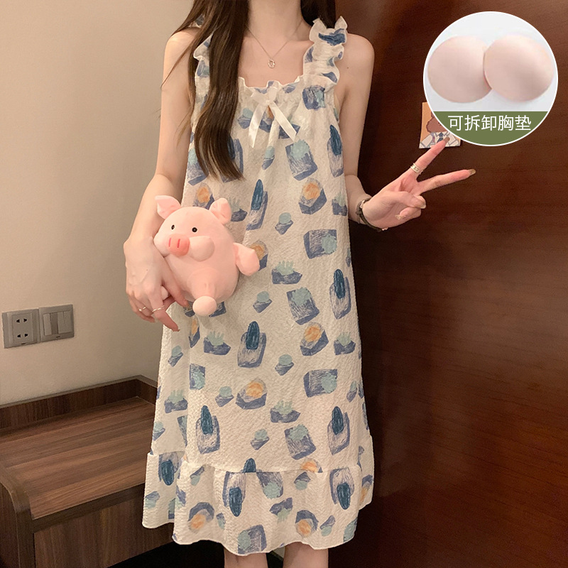 a9❤️80-180可穿浪漫性感蕾丝轻奢修身套装甜美吊带睡衣-4