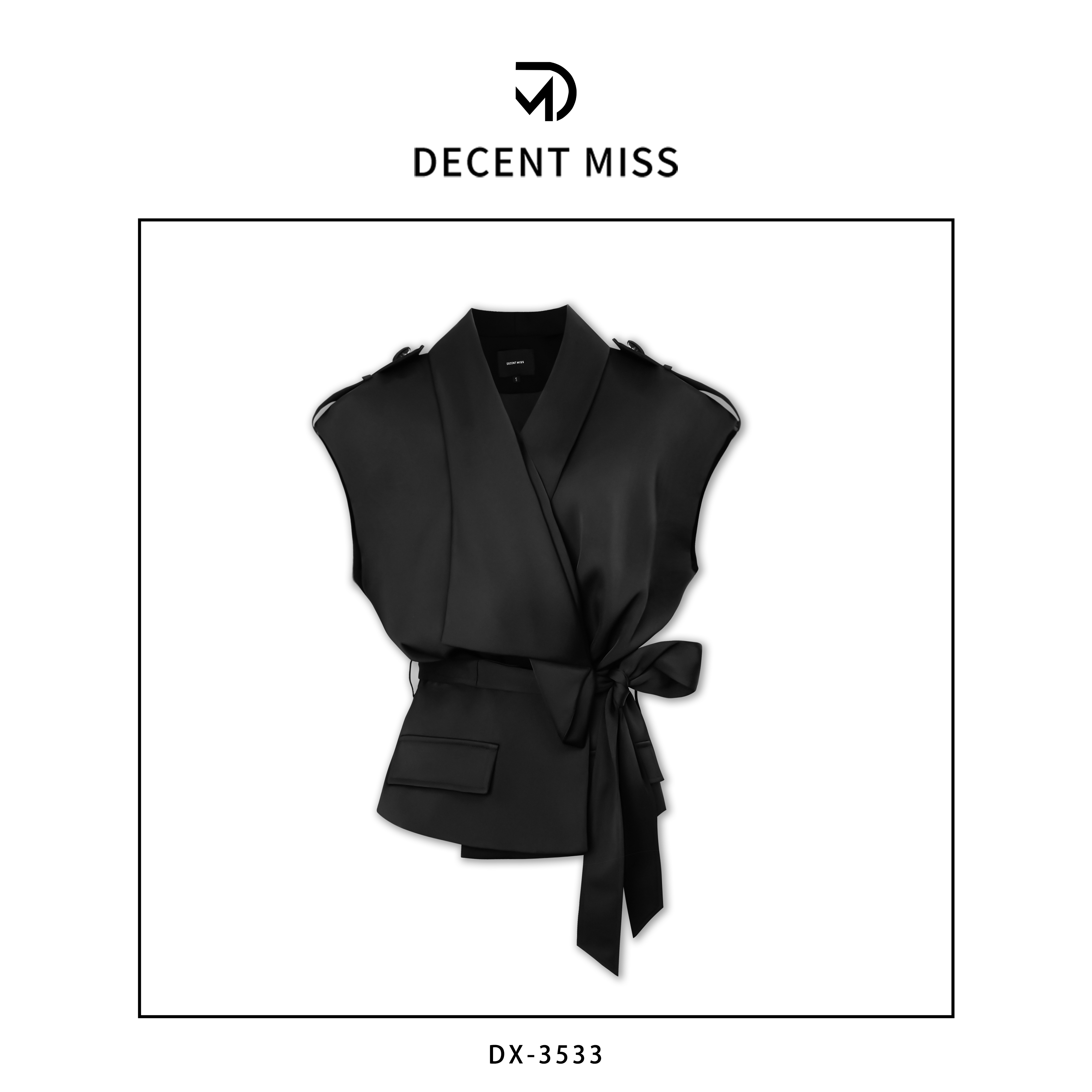 【原创设计定制】Decent miss原创设计定制马甲DX-3533