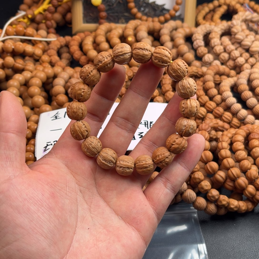 浪***九手串猴头核桃无暇铁核八棱 浪九