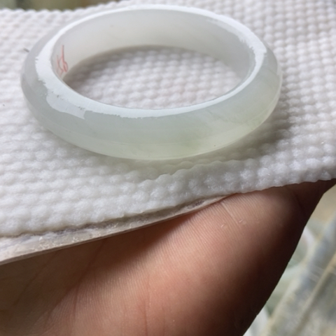 半***夏石英质玉（金丝玉）未镶嵌手镯加工定制