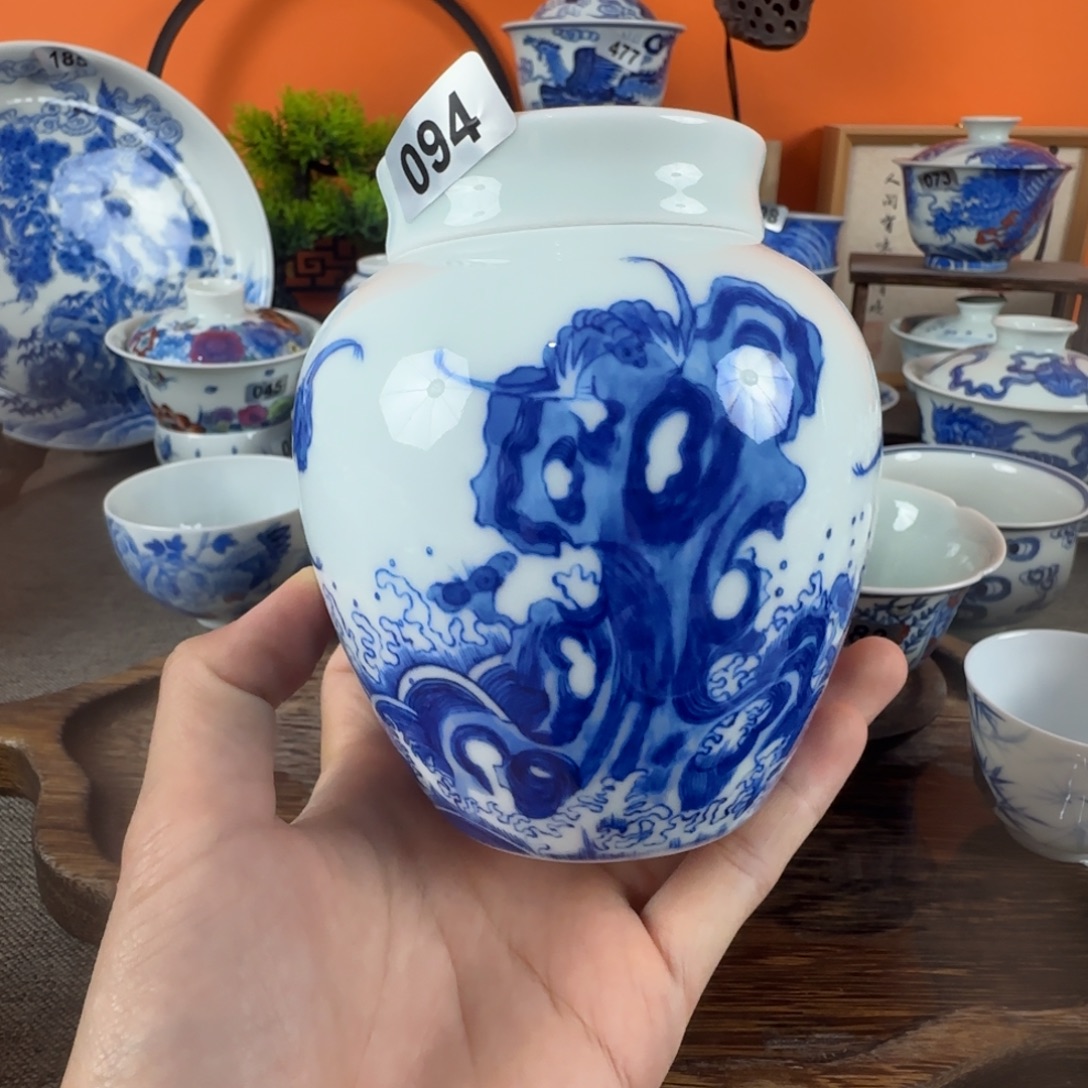 瓷片景德镇手绘青花茶器094