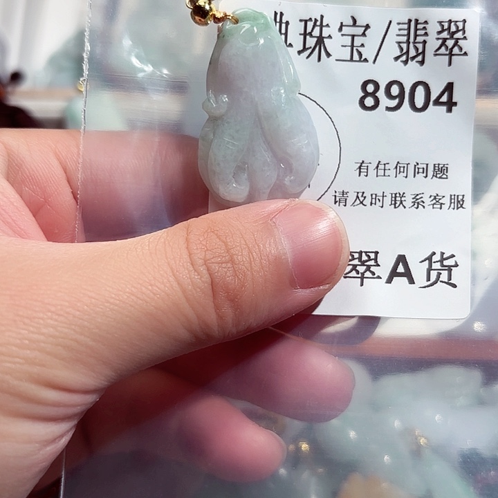翡翠颈饰未镶嵌8904。