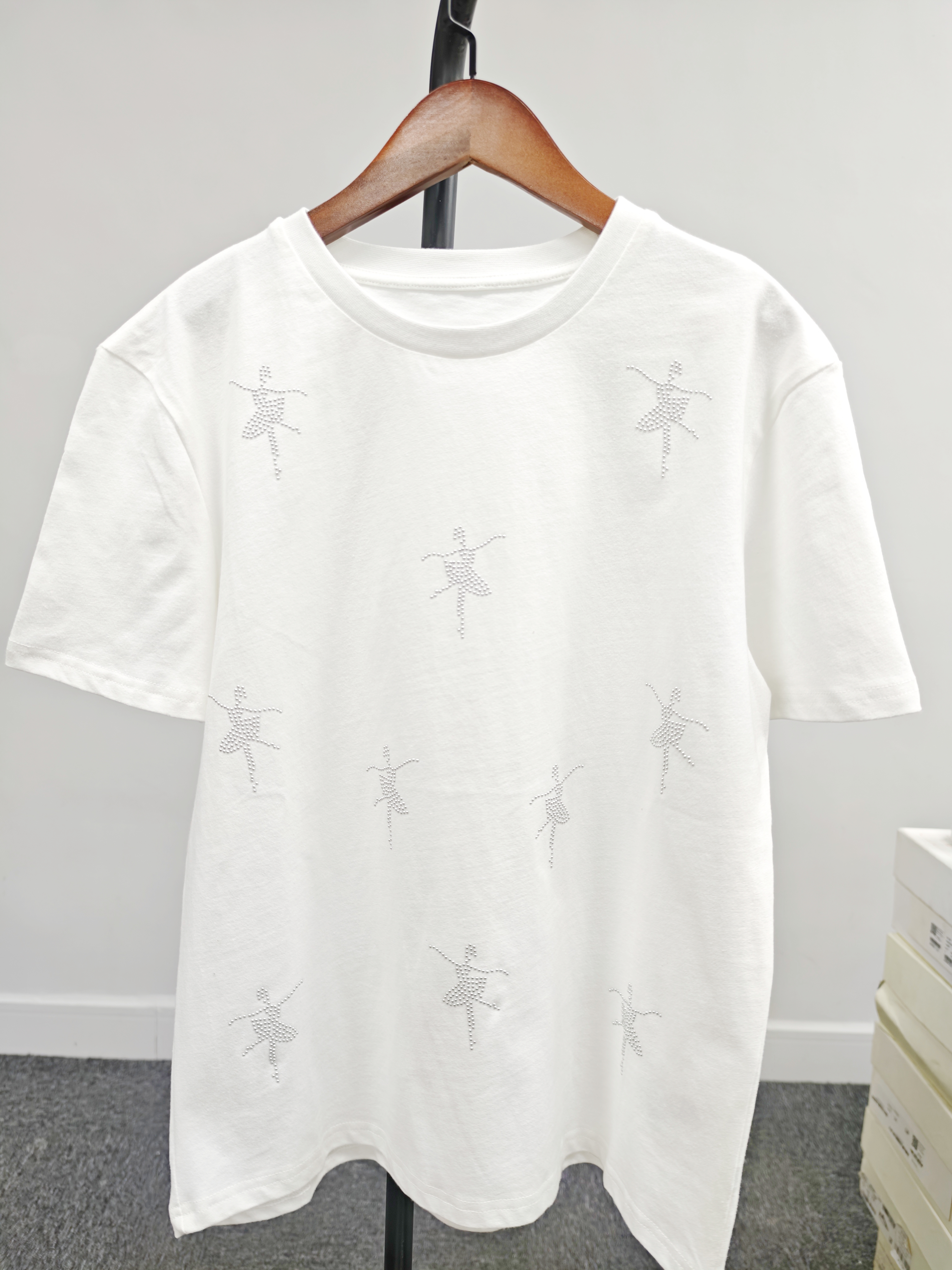 （孤品衣服）短袖白色纯棉时尚休闲夏季半袖印花圆领