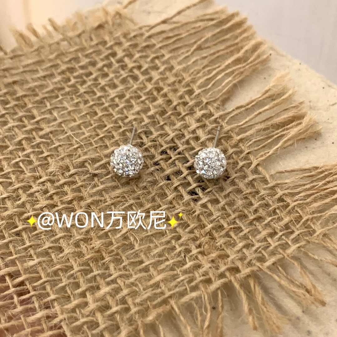 925银合成锆石耳饰 CHANGE x 蹦迪迷你裸星耳钉时尚简约 主E238