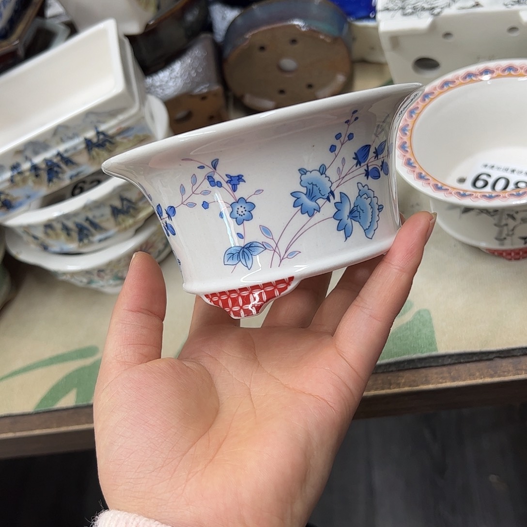 紫砂花盆715号瑕疵13/6.5cm