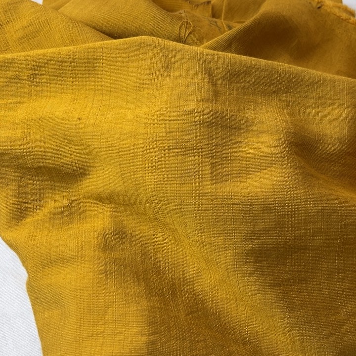 棉混纺姜黄麻棉3米