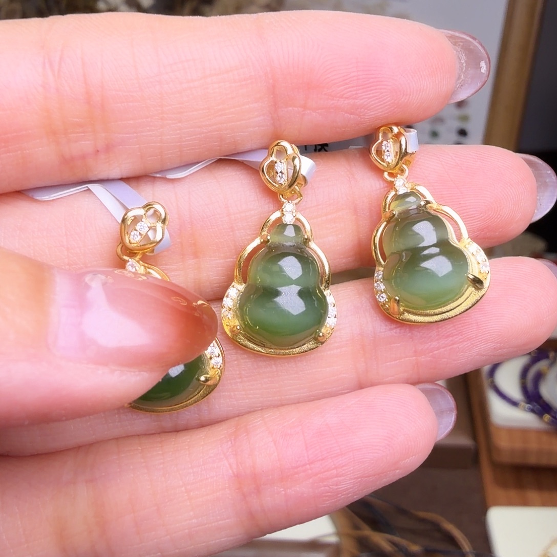 摆件银S925镶嵌水晶