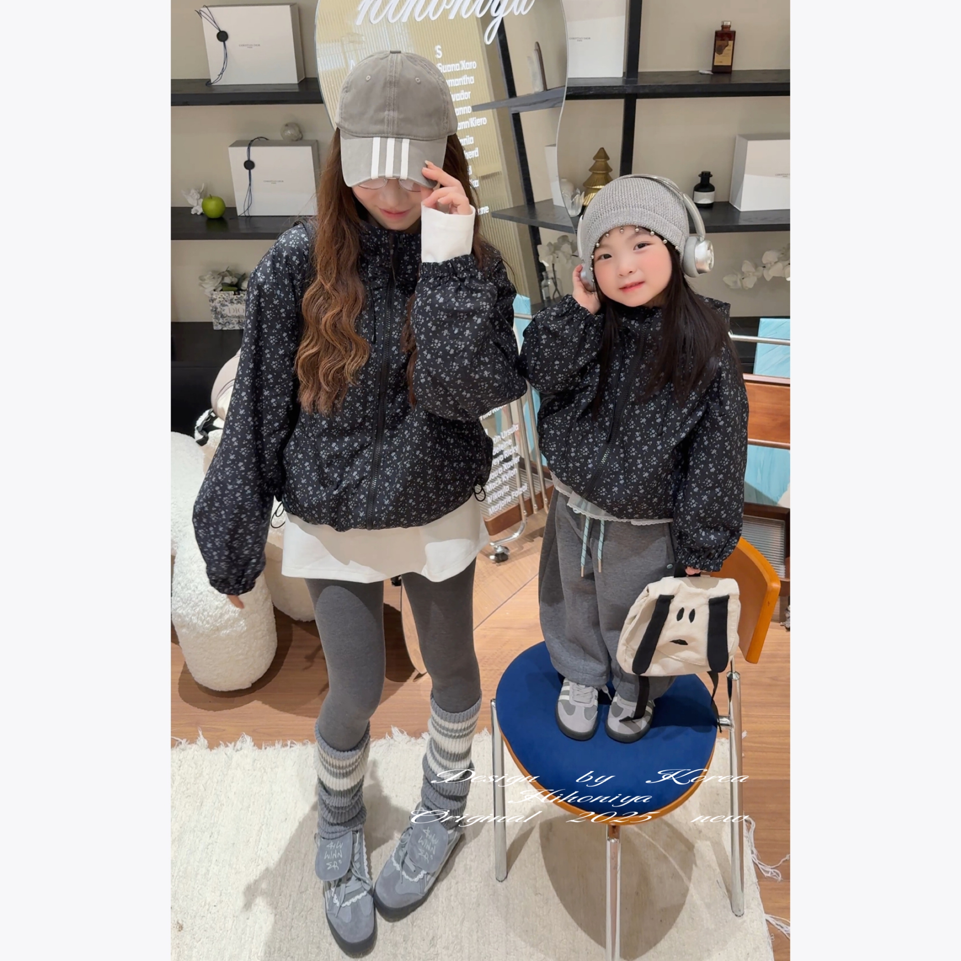 【机能碎花】七Hihoniya~2025秋季亲子碎花酷帅防风冲锋衣外套