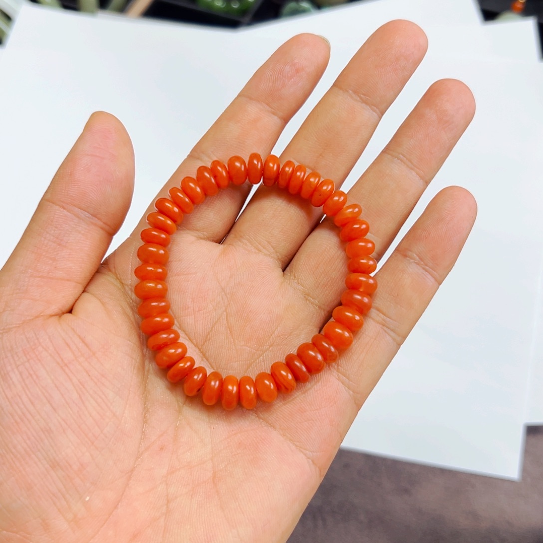 南红玛瑙手链未镶嵌南红 保真 算盘珠9-（多样性发货）