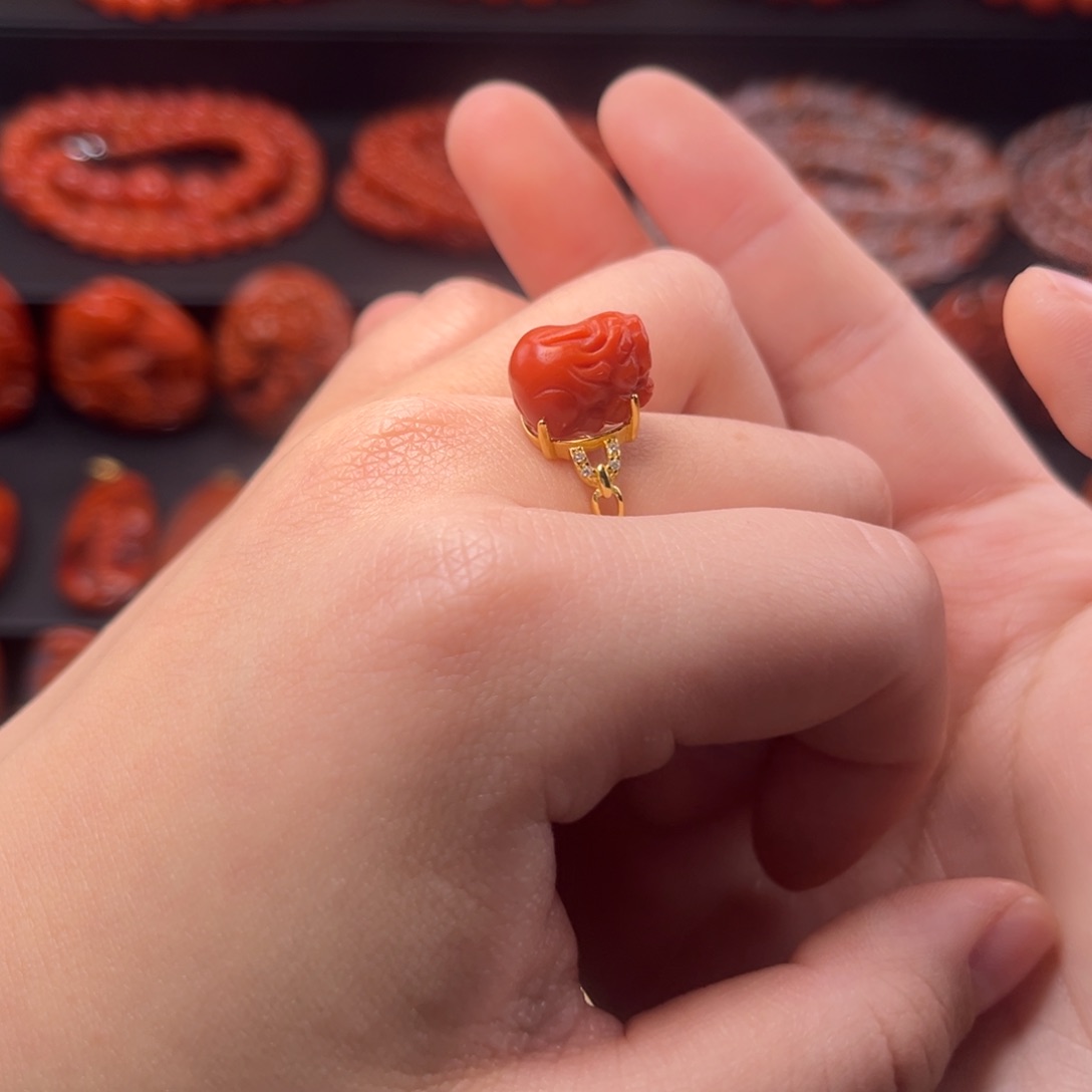 南红玛瑙南红银S925镶嵌