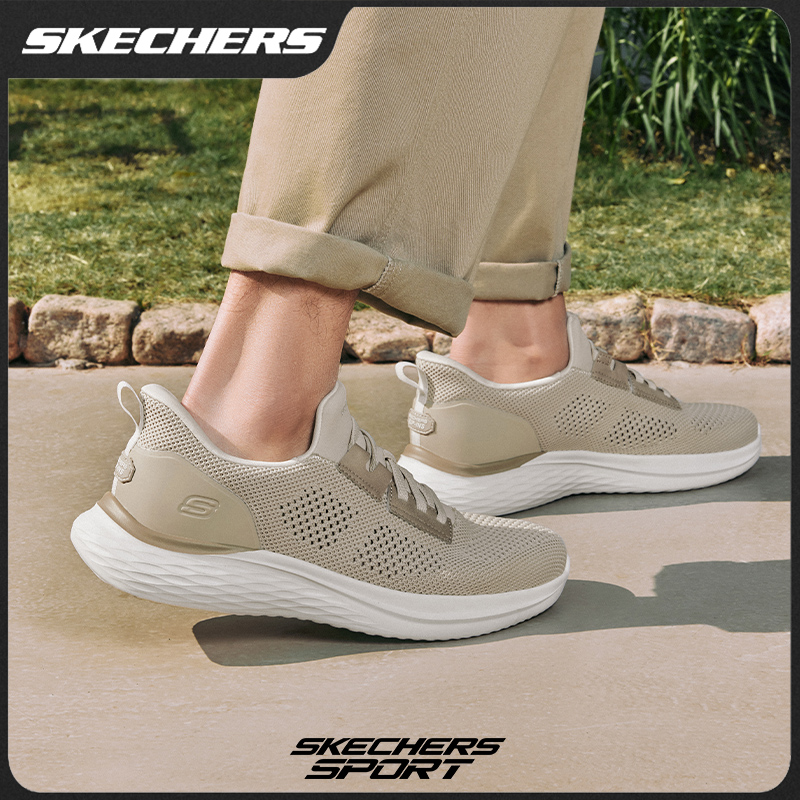 【大网眼】斯凯奇闪穿Slip-ins透气男鞋一脚蹬运动休闲健步鞋211109