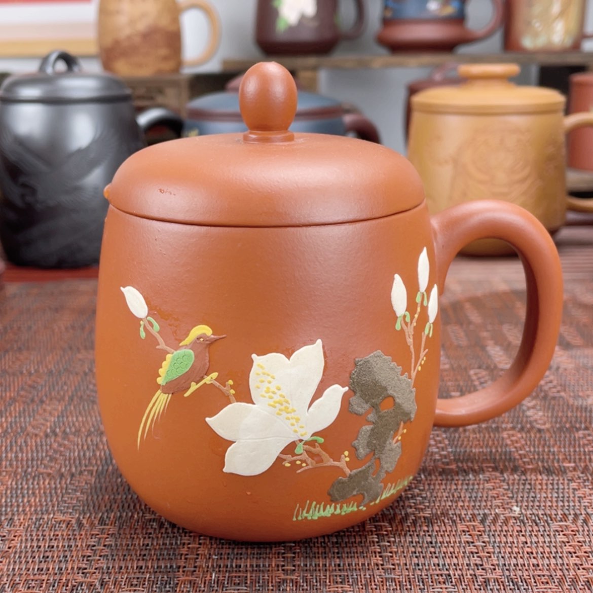 【闪购商品】紫砂茶碗宜兴原矿紫砂盖杯微瑕