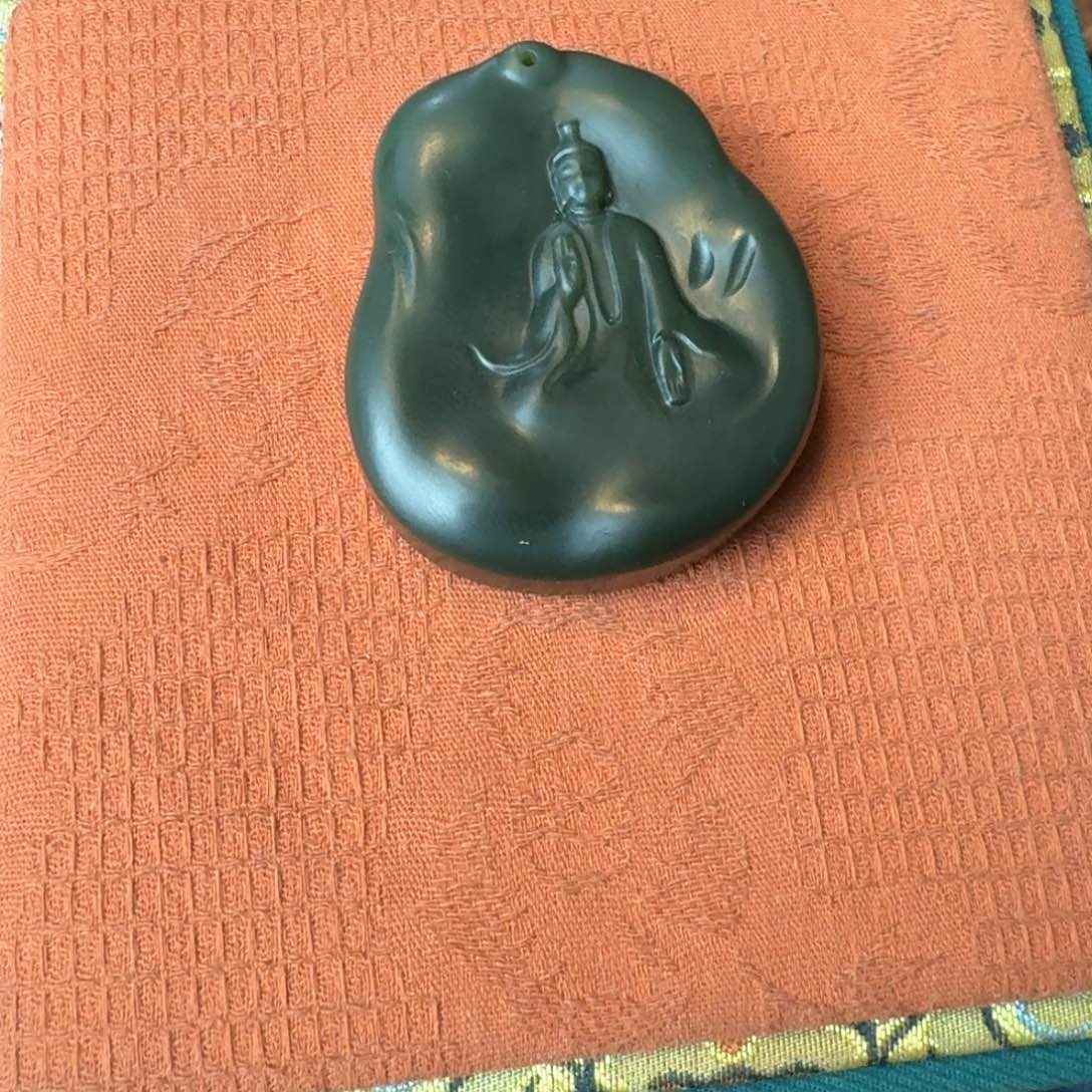 和田玉（青玉）挂件未镶嵌