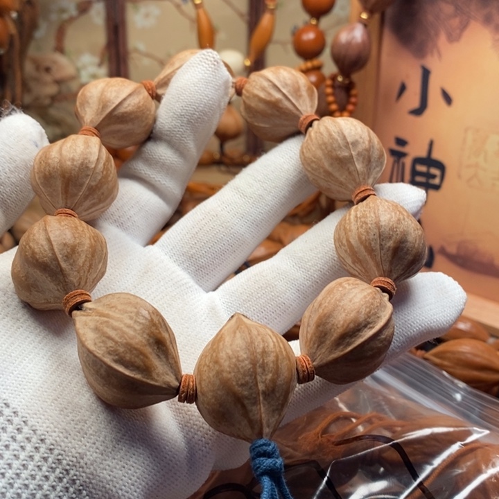 橄榄核手串/手链2.4原皮四花