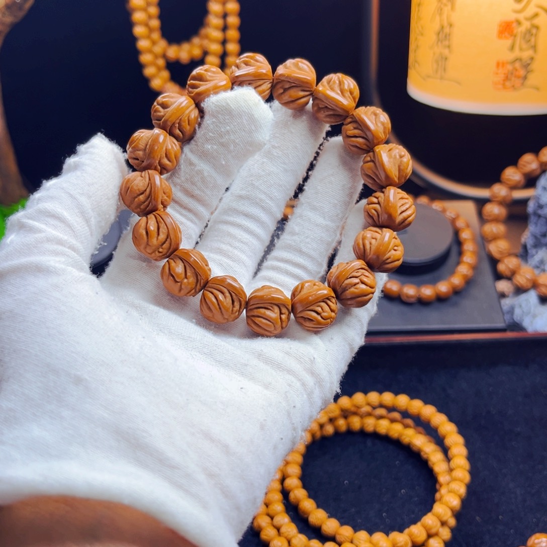 非***娶桃核吊坠野生桃核