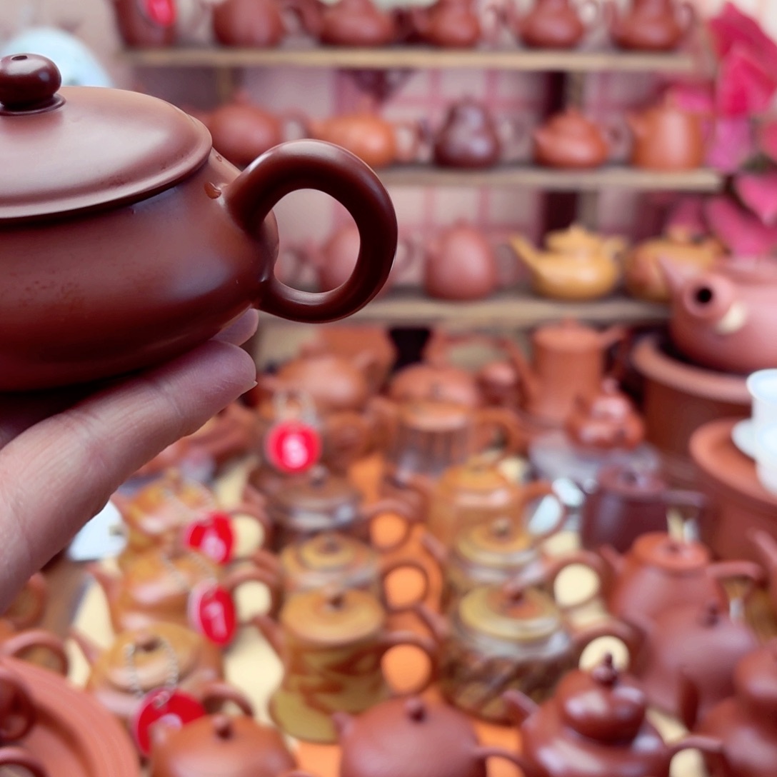 紫砂茶壶明炉106 cc手拉