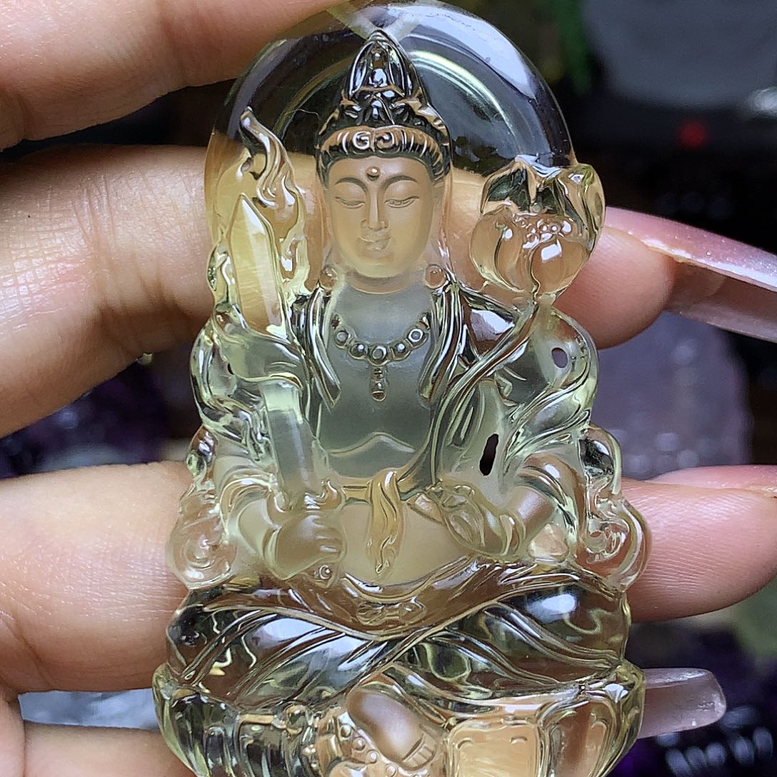 爱***汁水晶颈饰未镶嵌天然