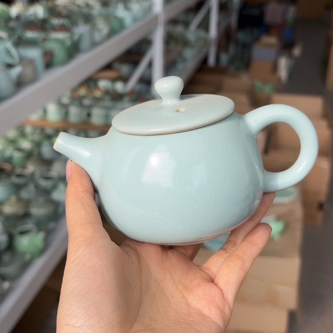 龙泉云间青瓷小米茶器
