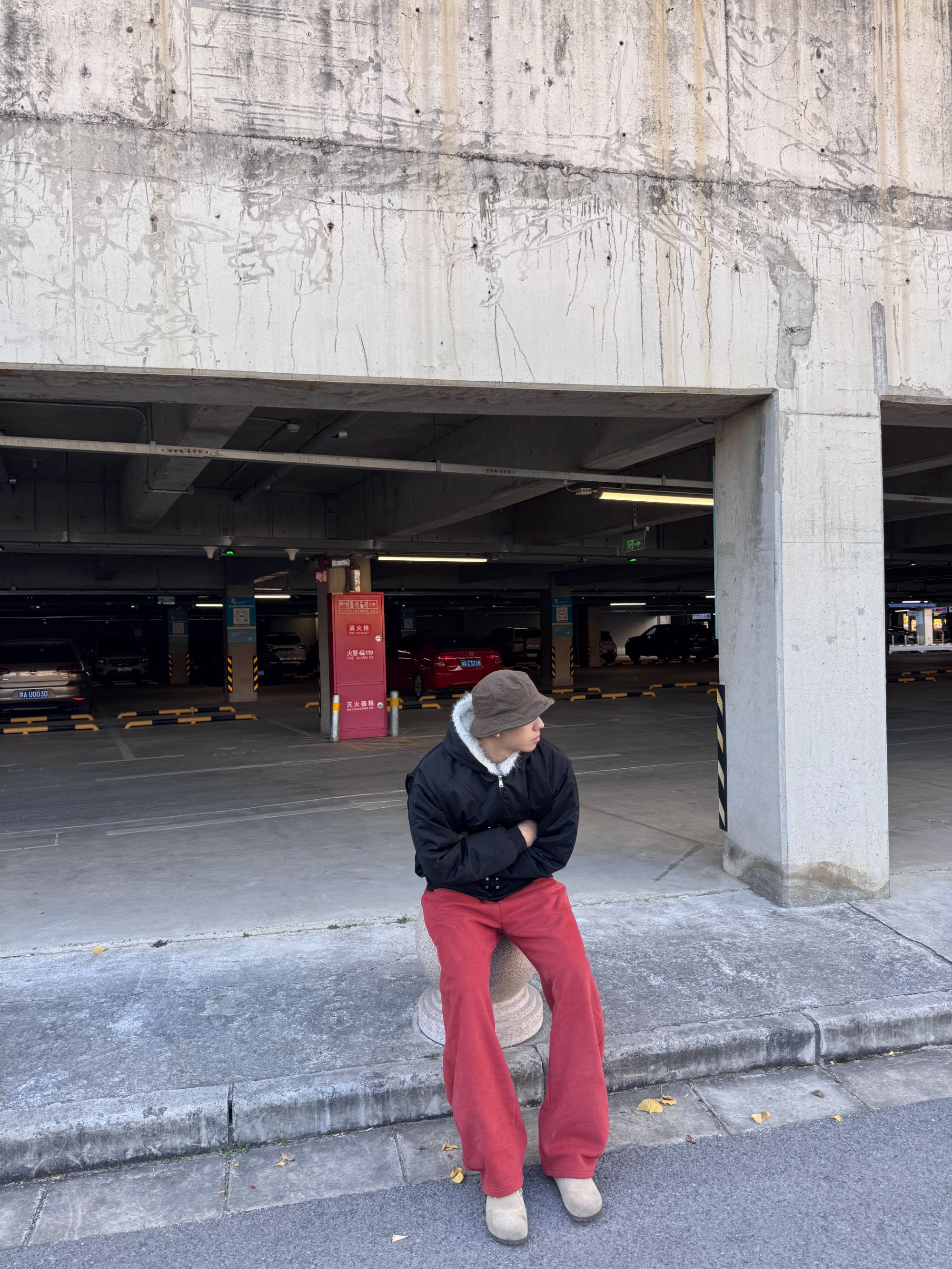 常青藤美式毛领座山雕棉服秋冬季高级感痞帅加绒cleanfit棉衣外套